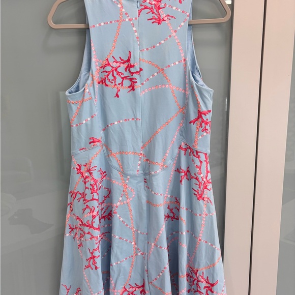 J. McLaughlin Turnberry Blue and Pink Sleeveless Athletic Dress/Skort Size 12 - Picture 2 of 6